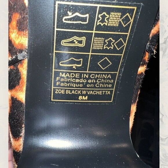 White House Black Market Cheetah Print Haircalf Heeled Bootie Women’s Size 8M - Picture 8 of 9